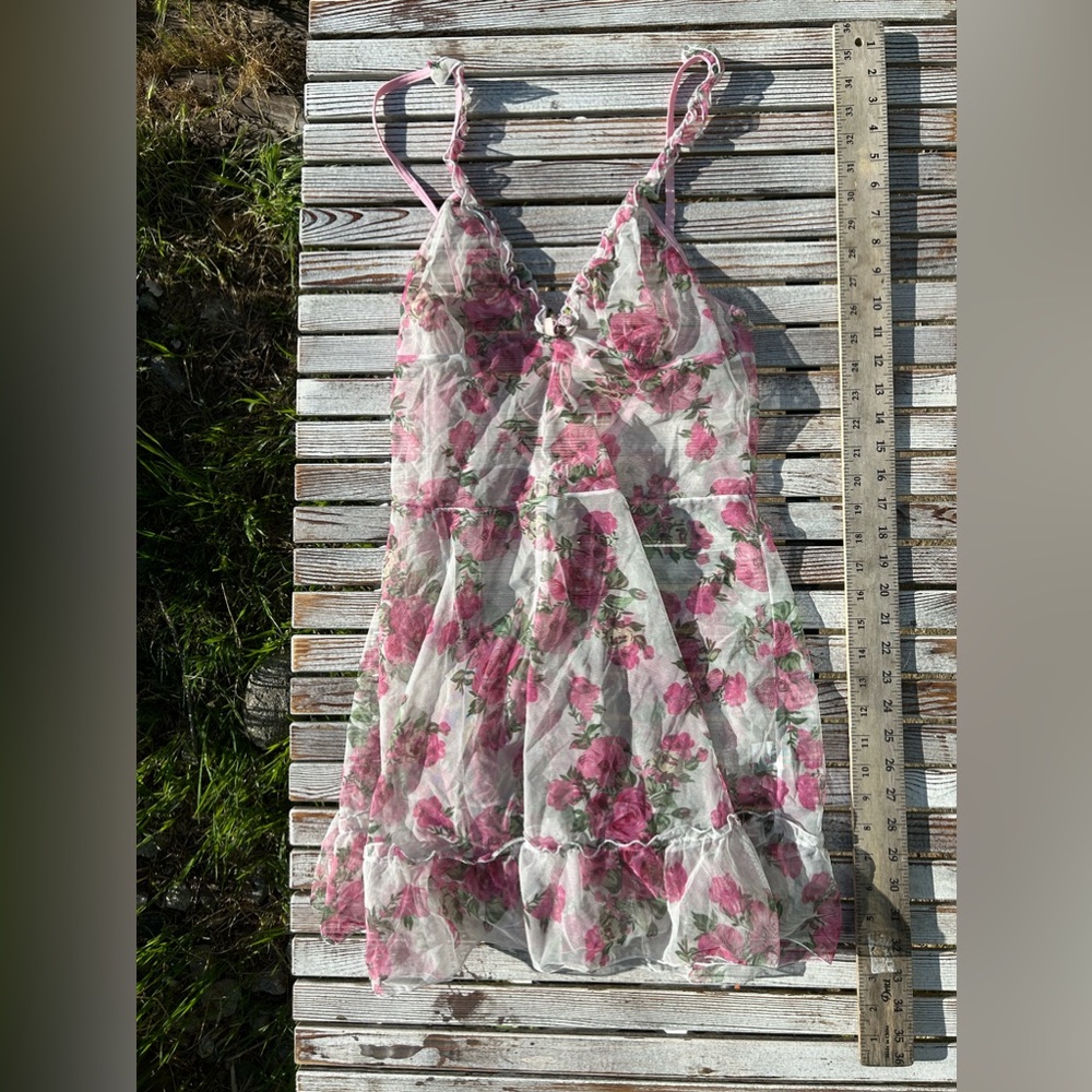 Black floral print